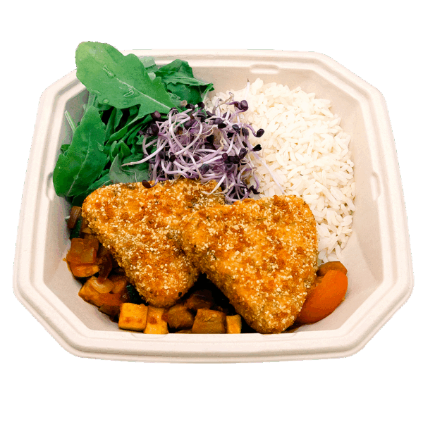 Rucola-Süßkartoffelecken